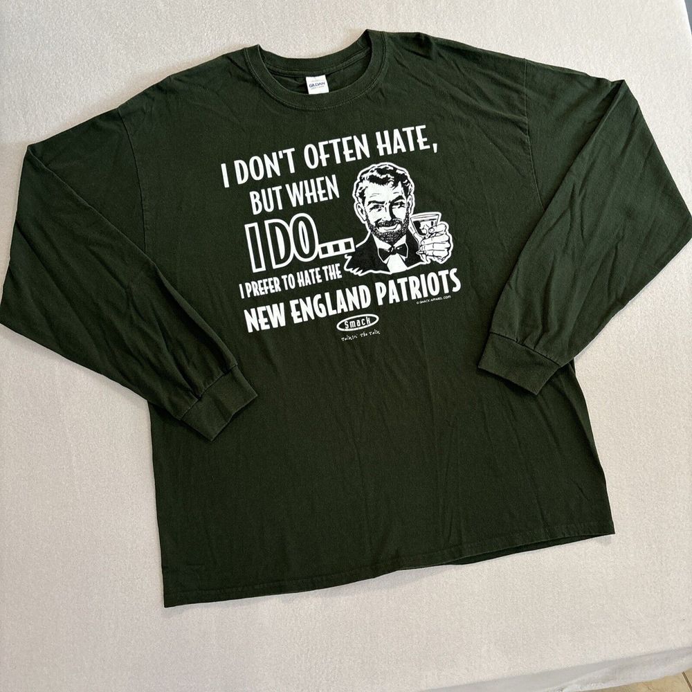 New England Patriots‎ XL Hate Shirt NFL Football T Shirt SMACK Apparel EXCELLENT